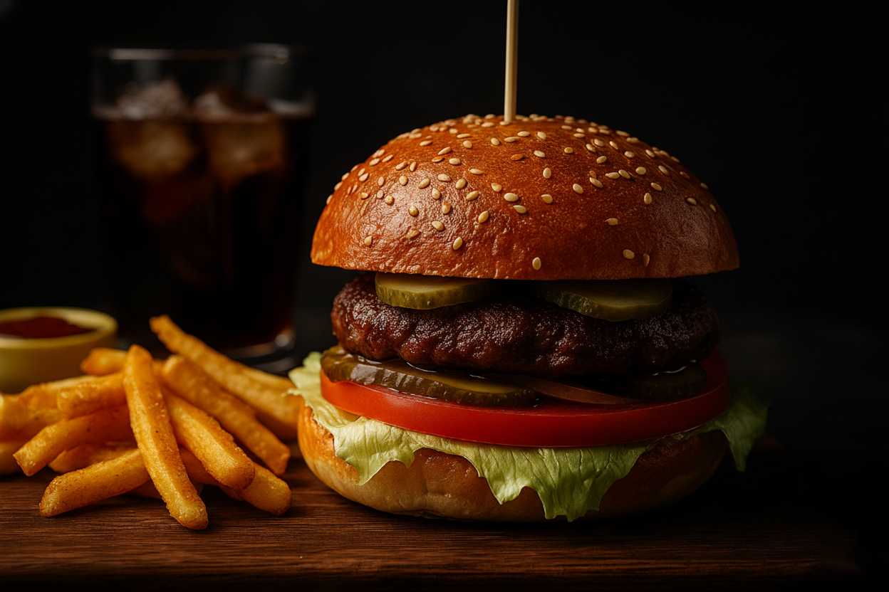 Classic Kuzu Burger Menü